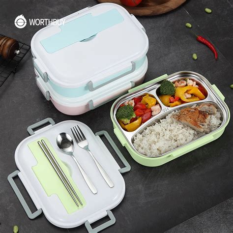 stainless steel bento kids box aliexpress|stainless steel kids lunch boxes.